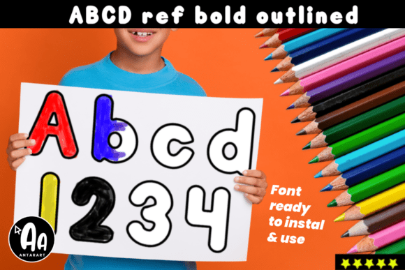 Abcd Ref Bold Outlined: A Practical Font for Educational and Creative Workflows