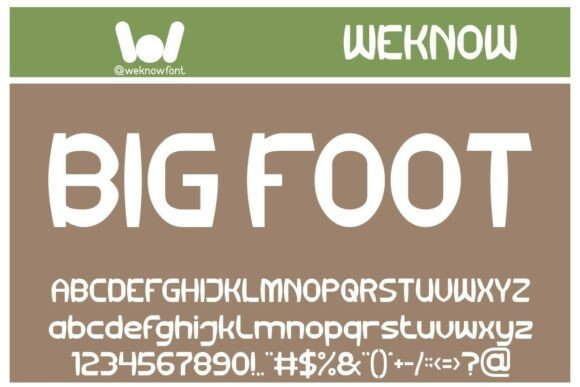 Big Foot Font: A Bold Typography Choice for Creative Expression