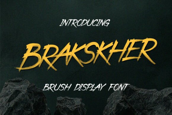 Brakskher: The Expressive Brush Display Font Redefining Modern Typography