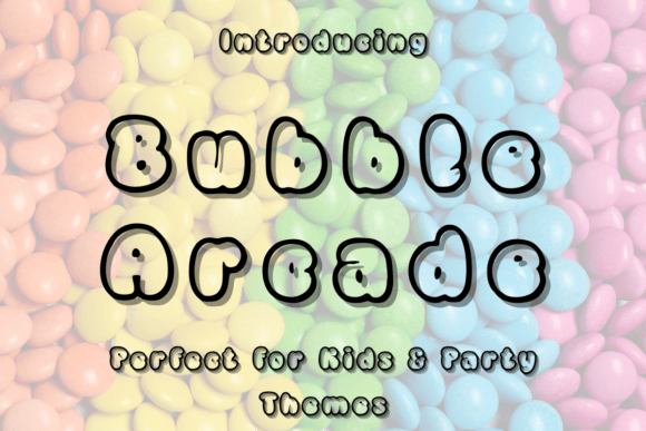 Bubble Arcade: A Retro-Inspired Display Font for Modern Creative Projects