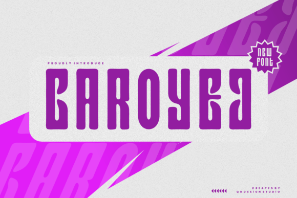 Caroyej: A Quirky Display Font That Works Across Contexts