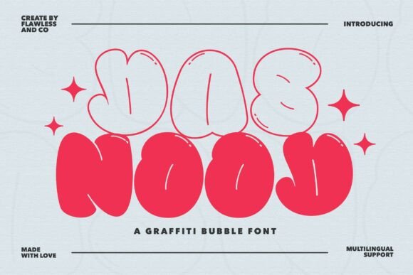 Dasnood: A Bold Bubble Font with Streetwise Charm