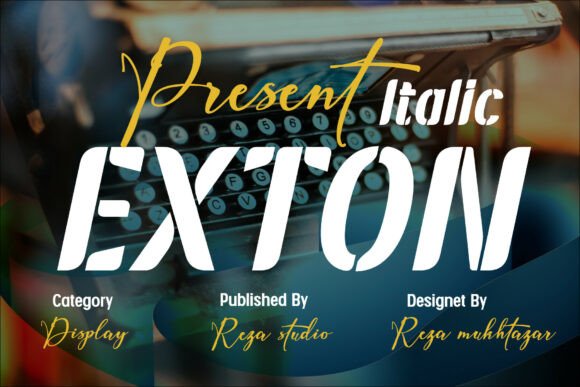Exton Italic: Bold Typography for Modern Design Expression