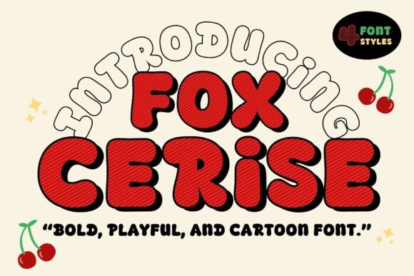 Fox Cerise: A Playful Font for Dynamic Design Projects