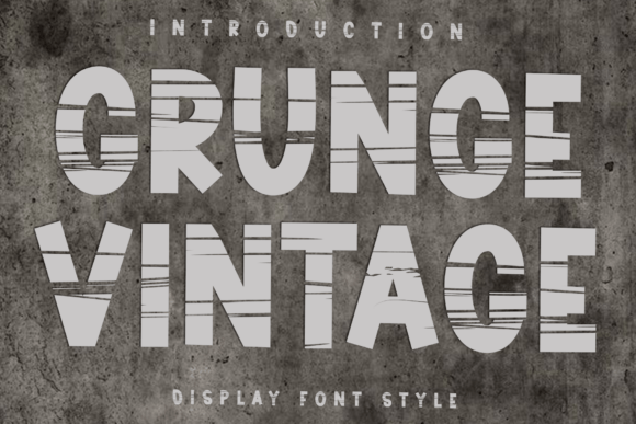 Grunge Vintage: The Typeface That Speaks in Scratches and Stories