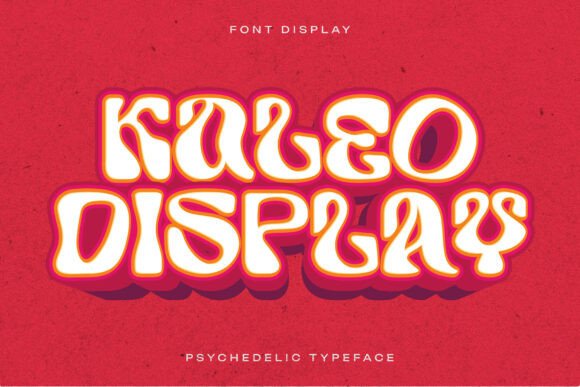Kaleo: A Playful Psychedelic Typeface for Dynamic Design Projects