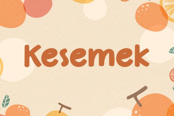 Kesemek: The Bold, Refreshing Display Font for Dynamic Designs