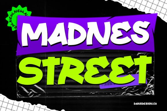 Madnes Street: A Bold Choice for Urban-Inspired Typography