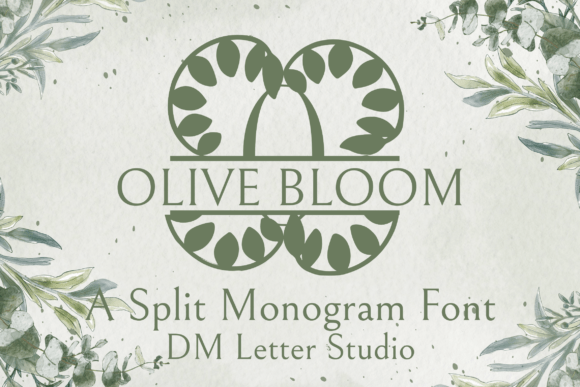 Olive Bloom Split Monogram: A Designer’s Tool for Elegant Personalization