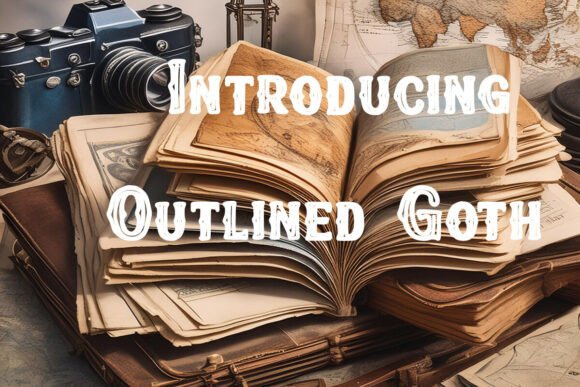Outlined Goth: A Stylish Yet Functional Font for Every Creator