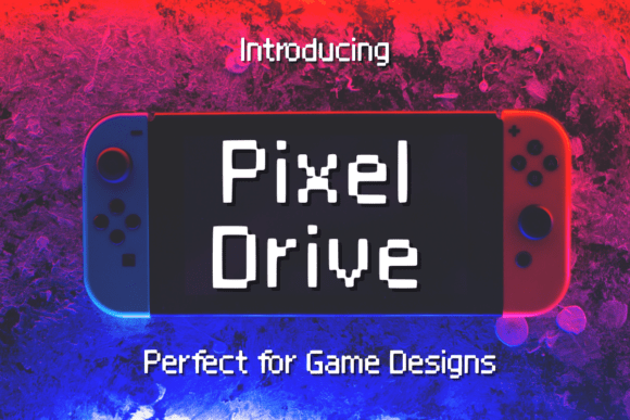 Pixel Drive: A Nostalgic Font for Modern Design Projects