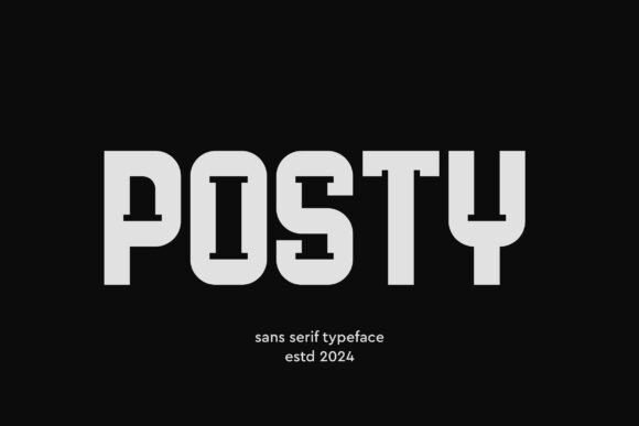 Posty: A Bold Display Font That Demands Attention