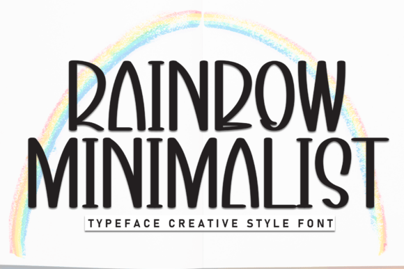Rainbow Minimalist: A Font for Creative Expression