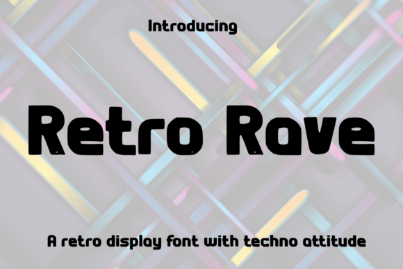 Retro Rave: A Bold Fusion of 90s Aesthetics and Futuristic Typography