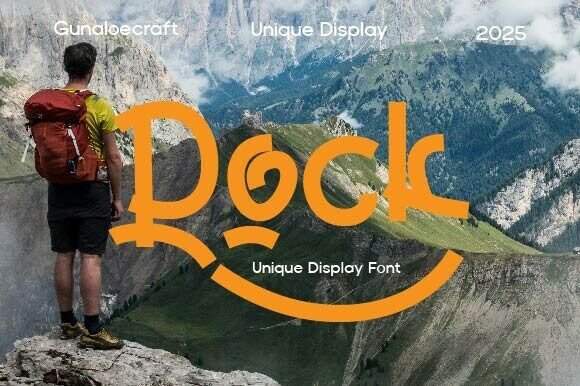 Rock Font: A Playful Blend of Vintage Charm and Modern Versatility