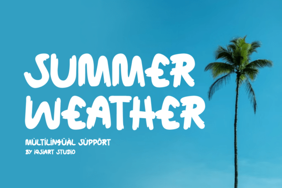 Summer Weather Font: Adding Sunshine to Your Design Projects