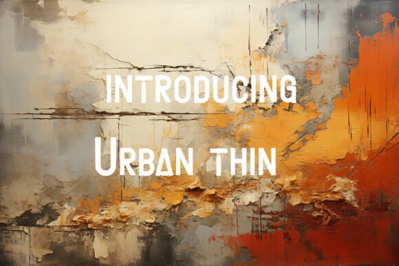 Urban Thin: Strategic Typography for Modern Creative Ventures